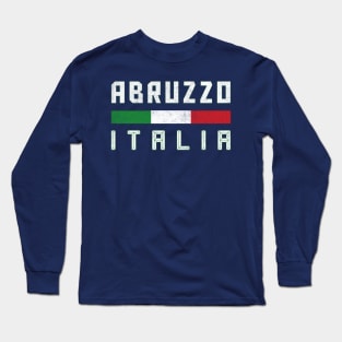 Abruzzo Italia / Italy Typography Design Long Sleeve T-Shirt